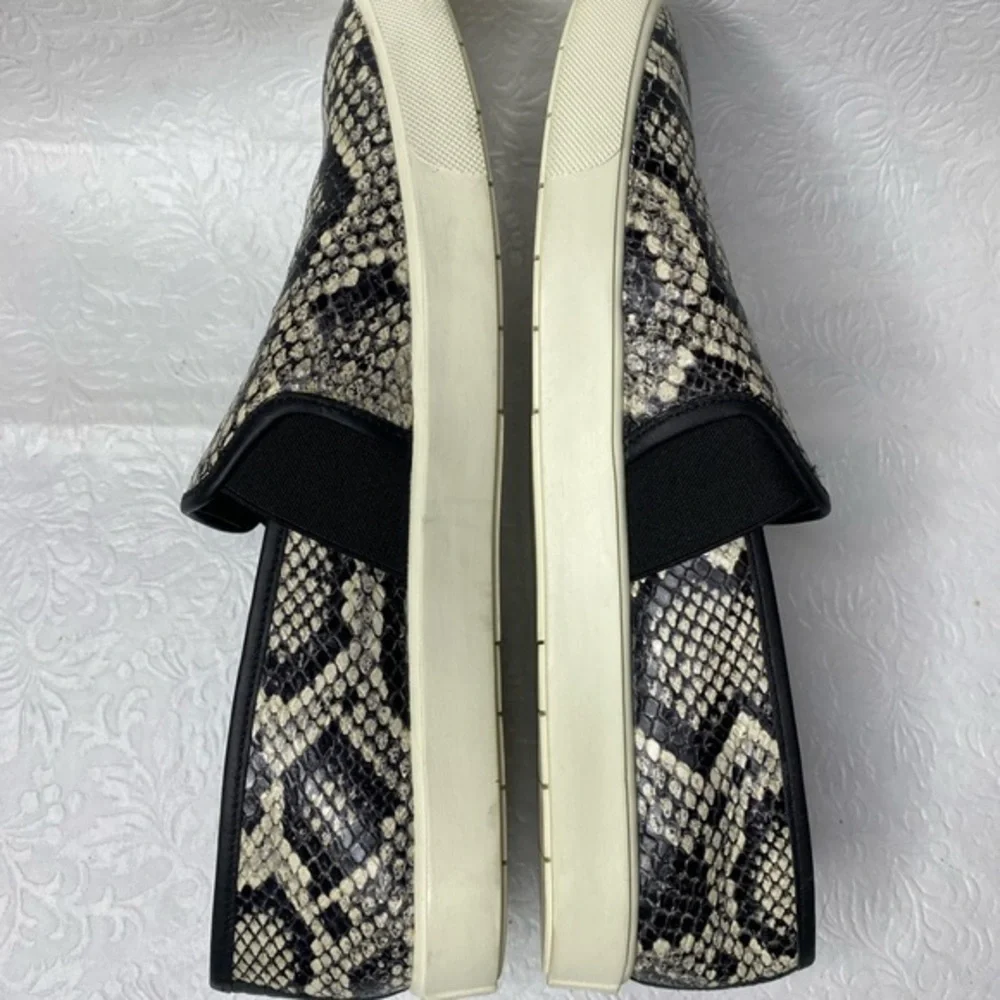 Vince Blair‎ Snakeskin Slip-on Sneakers sz 7.5